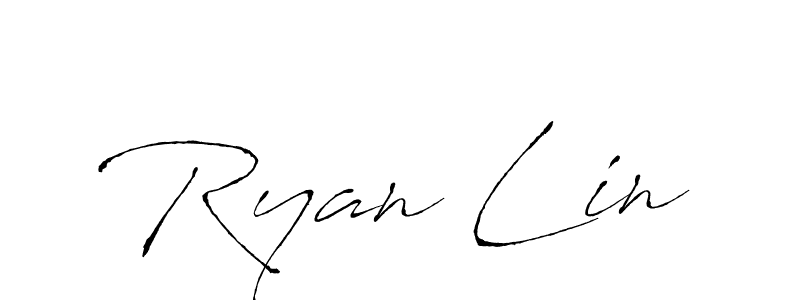 Make a beautiful signature design for name Ryan Lin. With this signature (Antro_Vectra) style, you can create a handwritten signature for free. Ryan Lin signature style 6 images and pictures png