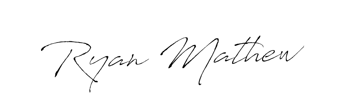 Design your own signature with our free online signature maker. With this signature software, you can create a handwritten (Antro_Vectra) signature for name Ryan Mathew. Ryan Mathew signature style 6 images and pictures png