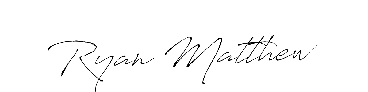 Make a beautiful signature design for name Ryan Matthew. With this signature (Antro_Vectra) style, you can create a handwritten signature for free. Ryan Matthew signature style 6 images and pictures png