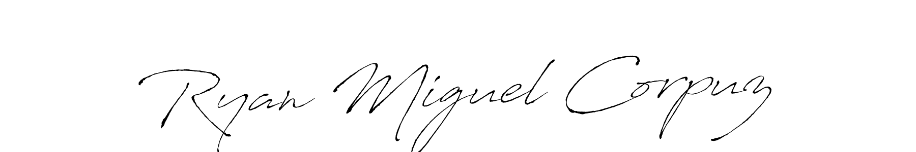 Make a beautiful signature design for name Ryan Miguel Corpuz. Use this online signature maker to create a handwritten signature for free. Ryan Miguel Corpuz signature style 6 images and pictures png