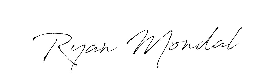 Create a beautiful signature design for name Ryan Mondal. With this signature (Antro_Vectra) fonts, you can make a handwritten signature for free. Ryan Mondal signature style 6 images and pictures png