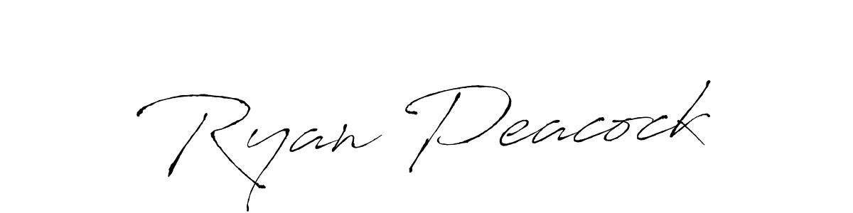 Create a beautiful signature design for name Ryan Peacock. With this signature (Antro_Vectra) fonts, you can make a handwritten signature for free. Ryan Peacock signature style 6 images and pictures png