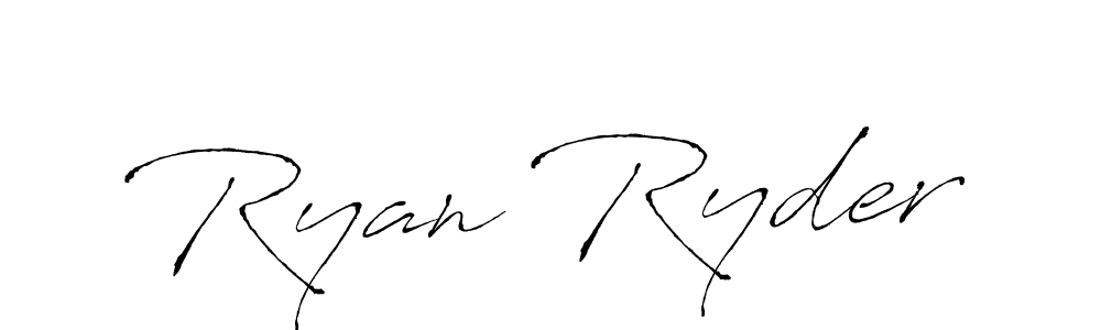 Ryan Ryder stylish signature style. Best Handwritten Sign (Antro_Vectra) for my name. Handwritten Signature Collection Ideas for my name Ryan Ryder. Ryan Ryder signature style 6 images and pictures png