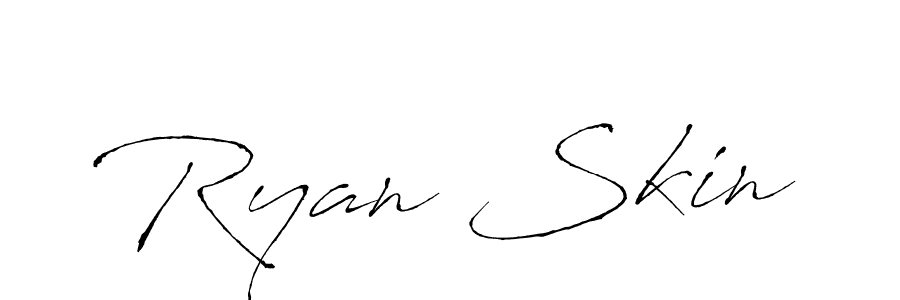 Ryan Skin stylish signature style. Best Handwritten Sign (Antro_Vectra) for my name. Handwritten Signature Collection Ideas for my name Ryan Skin. Ryan Skin signature style 6 images and pictures png