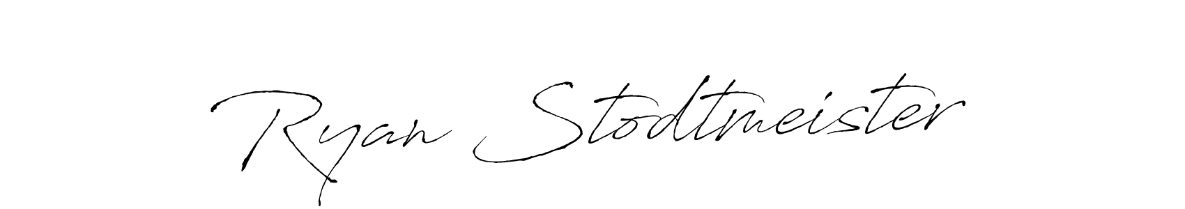 Design your own signature with our free online signature maker. With this signature software, you can create a handwritten (Antro_Vectra) signature for name Ryan Stodtmeister. Ryan Stodtmeister signature style 6 images and pictures png