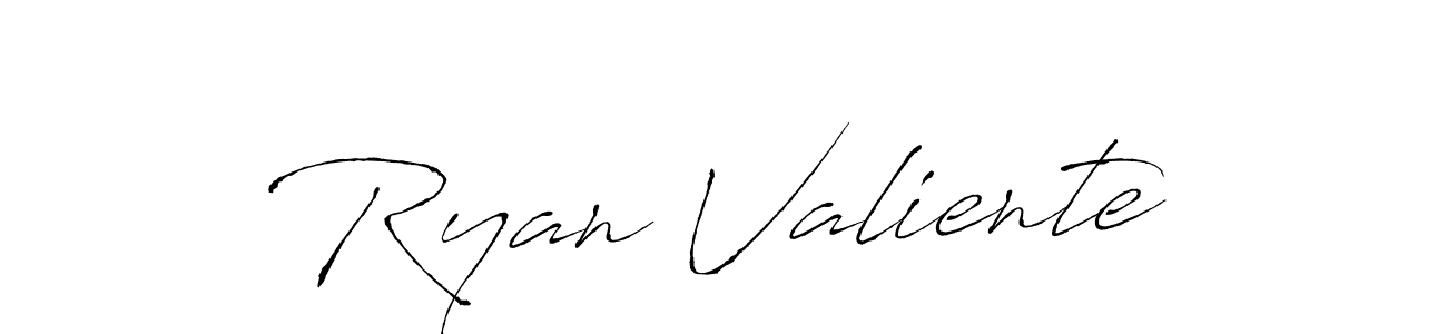 Make a beautiful signature design for name Ryan Valiente. With this signature (Antro_Vectra) style, you can create a handwritten signature for free. Ryan Valiente signature style 6 images and pictures png