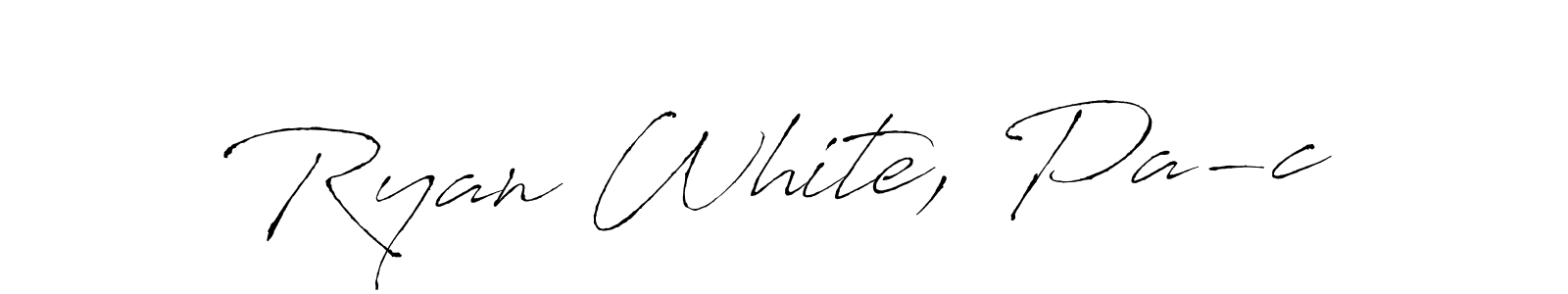 Antro_Vectra is a professional signature style that is perfect for those who want to add a touch of class to their signature. It is also a great choice for those who want to make their signature more unique. Get Ryan White, Pa-c name to fancy signature for free. Ryan White, Pa-c signature style 6 images and pictures png