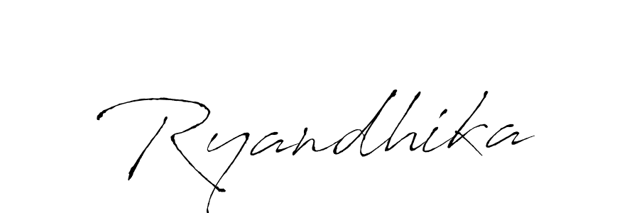 Use a signature maker to create a handwritten signature online. With this signature software, you can design (Antro_Vectra) your own signature for name Ryandhika. Ryandhika signature style 6 images and pictures png