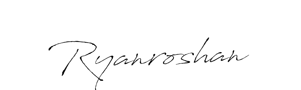 This is the best signature style for the Ryanroshan name. Also you like these signature font (Antro_Vectra). Mix name signature. Ryanroshan signature style 6 images and pictures png