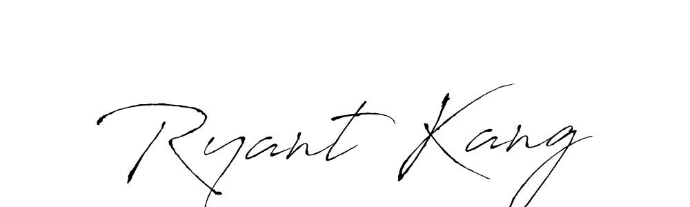 The best way (Antro_Vectra) to make a short signature is to pick only two or three words in your name. The name Ryant Kang include a total of six letters. For converting this name. Ryant Kang signature style 6 images and pictures png
