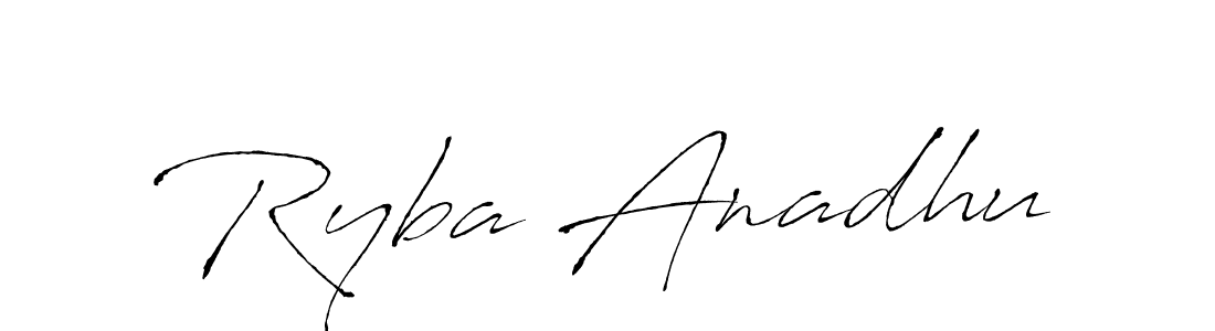 How to Draw Ryba Anadhu signature style? Antro_Vectra is a latest design signature styles for name Ryba Anadhu. Ryba Anadhu signature style 6 images and pictures png