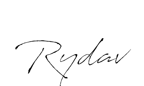 Antro_Vectra is a professional signature style that is perfect for those who want to add a touch of class to their signature. It is also a great choice for those who want to make their signature more unique. Get Rydav name to fancy signature for free. Rydav signature style 6 images and pictures png