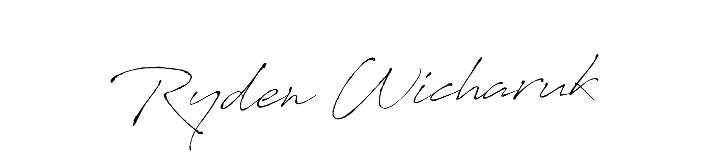 Also we have Ryden Wicharuk name is the best signature style. Create professional handwritten signature collection using Antro_Vectra autograph style. Ryden Wicharuk signature style 6 images and pictures png