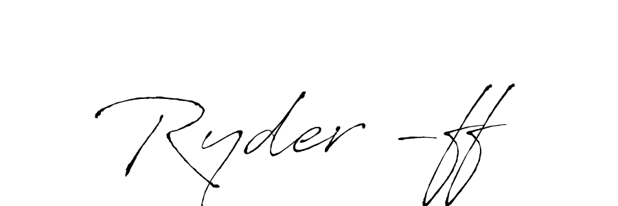 Design your own signature with our free online signature maker. With this signature software, you can create a handwritten (Antro_Vectra) signature for name Ryder -ff. Ryder -ff signature style 6 images and pictures png