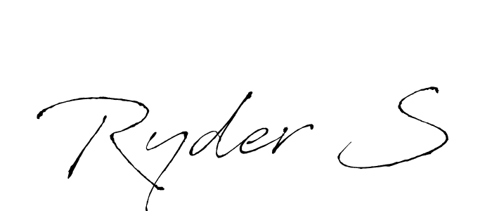 Use a signature maker to create a handwritten signature online. With this signature software, you can design (Antro_Vectra) your own signature for name Ryder S. Ryder S signature style 6 images and pictures png