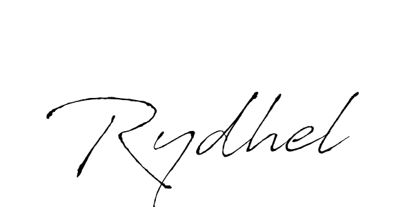 Make a beautiful signature design for name Rydhel. With this signature (Antro_Vectra) style, you can create a handwritten signature for free. Rydhel signature style 6 images and pictures png