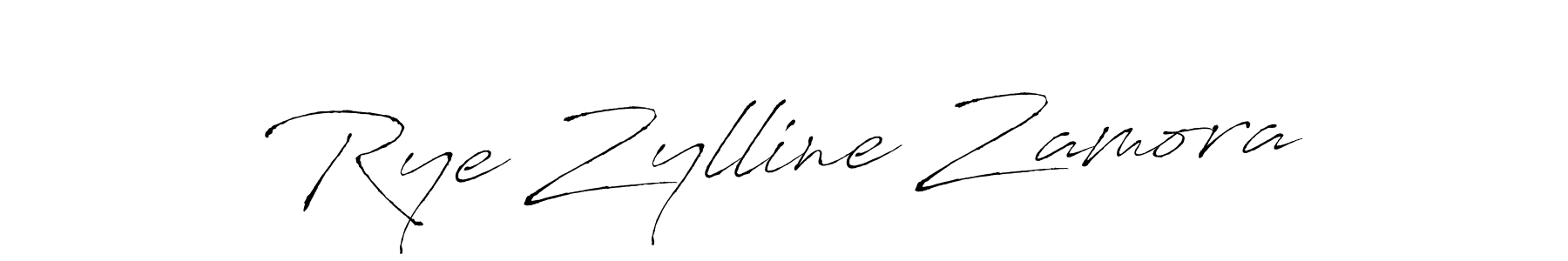 Make a beautiful signature design for name Rye Zylline Zamora. With this signature (Antro_Vectra) style, you can create a handwritten signature for free. Rye Zylline Zamora signature style 6 images and pictures png