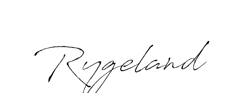 Rygeland stylish signature style. Best Handwritten Sign (Antro_Vectra) for my name. Handwritten Signature Collection Ideas for my name Rygeland. Rygeland signature style 6 images and pictures png