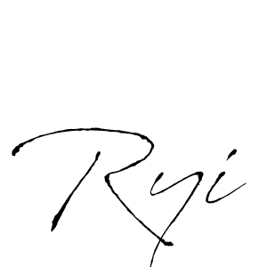 Create a beautiful signature design for name Ryi. With this signature (Antro_Vectra) fonts, you can make a handwritten signature for free. Ryi signature style 6 images and pictures png