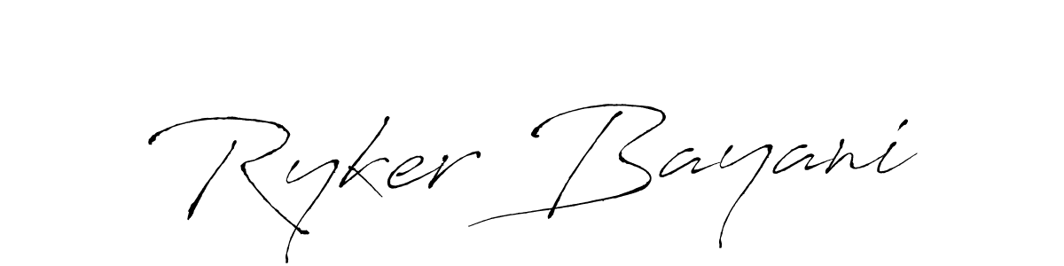 Ryker Bayani stylish signature style. Best Handwritten Sign (Antro_Vectra) for my name. Handwritten Signature Collection Ideas for my name Ryker Bayani. Ryker Bayani signature style 6 images and pictures png