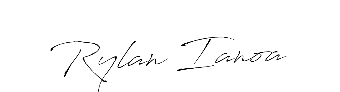 Make a beautiful signature design for name Rylan Ianoa. With this signature (Antro_Vectra) style, you can create a handwritten signature for free. Rylan Ianoa signature style 6 images and pictures png