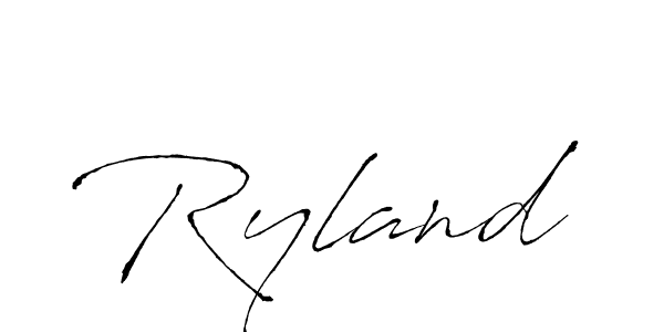 You should practise on your own different ways (Antro_Vectra) to write your name (Ryland) in signature. don't let someone else do it for you. Ryland signature style 6 images and pictures png