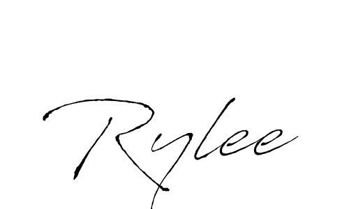 How to make Rylee signature? Antro_Vectra is a professional autograph style. Create handwritten signature for Rylee name. Rylee signature style 6 images and pictures png