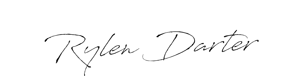 Create a beautiful signature design for name Rylen Darter. With this signature (Antro_Vectra) fonts, you can make a handwritten signature for free. Rylen Darter signature style 6 images and pictures png