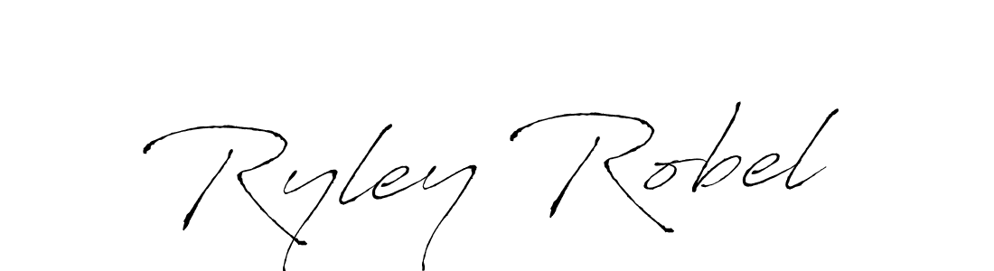 Make a beautiful signature design for name Ryley Robel. With this signature (Antro_Vectra) style, you can create a handwritten signature for free. Ryley Robel signature style 6 images and pictures png