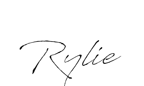 Design your own signature with our free online signature maker. With this signature software, you can create a handwritten (Antro_Vectra) signature for name Rylie. Rylie signature style 6 images and pictures png