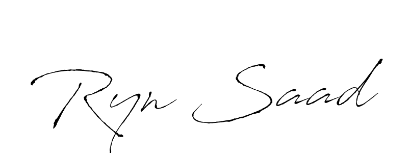 Best and Professional Signature Style for Ryn Saad. Antro_Vectra Best Signature Style Collection. Ryn Saad signature style 6 images and pictures png