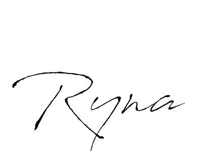 Use a signature maker to create a handwritten signature online. With this signature software, you can design (Antro_Vectra) your own signature for name Ryna. Ryna signature style 6 images and pictures png