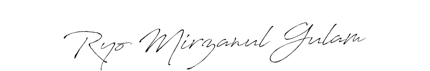 Also we have Ryo Mirzanul Gulam name is the best signature style. Create professional handwritten signature collection using Antro_Vectra autograph style. Ryo Mirzanul Gulam signature style 6 images and pictures png