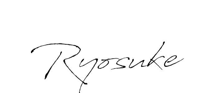 How to make Ryosuke signature? Antro_Vectra is a professional autograph style. Create handwritten signature for Ryosuke name. Ryosuke signature style 6 images and pictures png