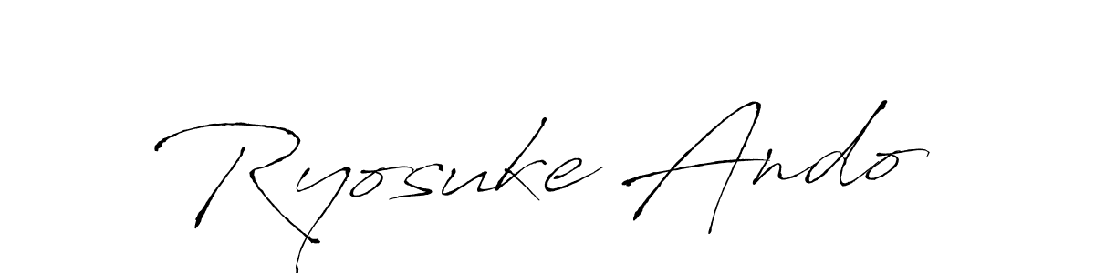 Design your own signature with our free online signature maker. With this signature software, you can create a handwritten (Antro_Vectra) signature for name Ryosuke Ando. Ryosuke Ando signature style 6 images and pictures png