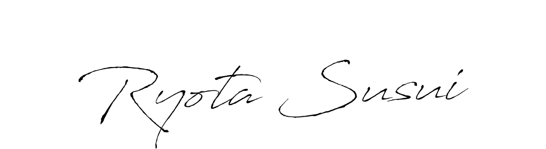 Ryota Susui stylish signature style. Best Handwritten Sign (Antro_Vectra) for my name. Handwritten Signature Collection Ideas for my name Ryota Susui. Ryota Susui signature style 6 images and pictures png