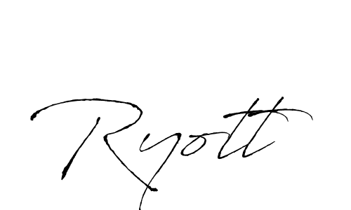 Create a beautiful signature design for name Ryott. With this signature (Antro_Vectra) fonts, you can make a handwritten signature for free. Ryott signature style 6 images and pictures png