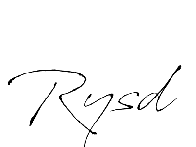 Rysd stylish signature style. Best Handwritten Sign (Antro_Vectra) for my name. Handwritten Signature Collection Ideas for my name Rysd. Rysd signature style 6 images and pictures png