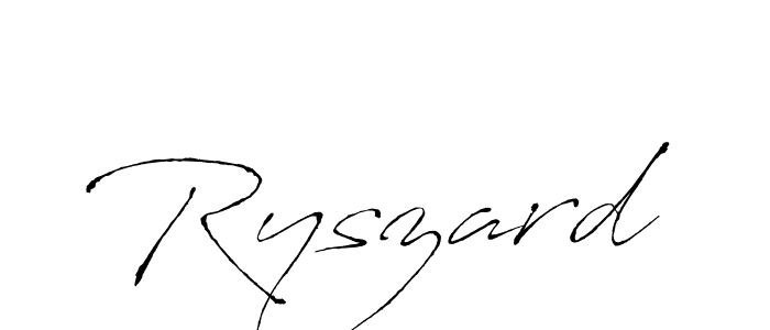 Make a beautiful signature design for name Ryszard. With this signature (Antro_Vectra) style, you can create a handwritten signature for free. Ryszard signature style 6 images and pictures png