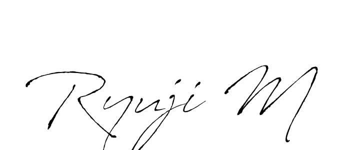 if you are searching for the best signature style for your name Ryuji M. so please give up your signature search. here we have designed multiple signature styles  using Antro_Vectra. Ryuji M signature style 6 images and pictures png