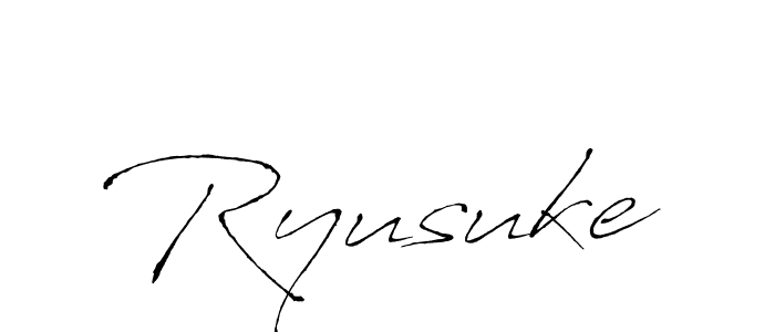 Create a beautiful signature design for name Ryusuke. With this signature (Antro_Vectra) fonts, you can make a handwritten signature for free. Ryusuke signature style 6 images and pictures png