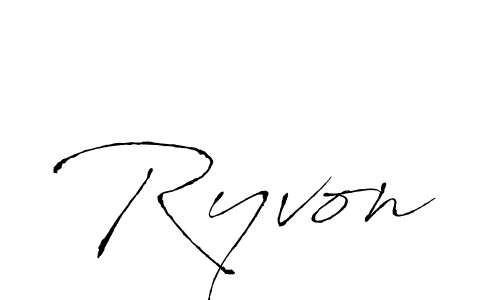 Antro_Vectra is a professional signature style that is perfect for those who want to add a touch of class to their signature. It is also a great choice for those who want to make their signature more unique. Get Ryvon name to fancy signature for free. Ryvon signature style 6 images and pictures png