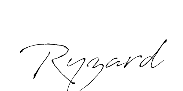 Design your own signature with our free online signature maker. With this signature software, you can create a handwritten (Antro_Vectra) signature for name Ryzard. Ryzard signature style 6 images and pictures png