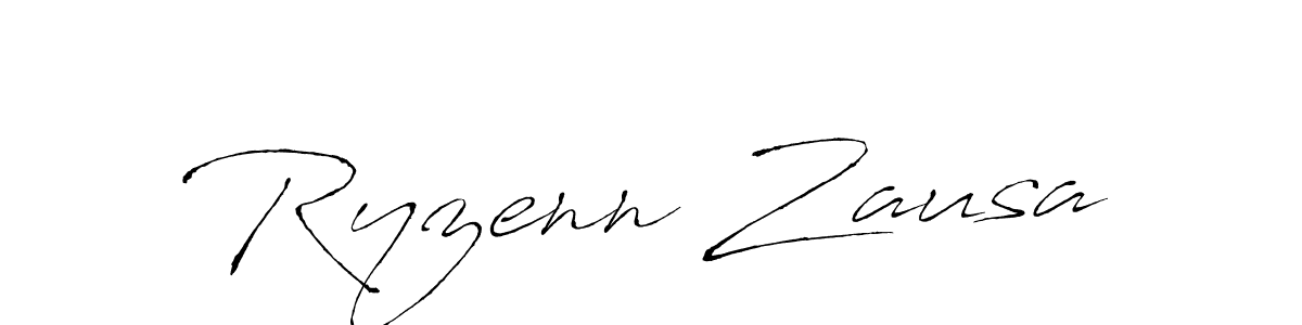 This is the best signature style for the Ryzenn Zausa name. Also you like these signature font (Antro_Vectra). Mix name signature. Ryzenn Zausa signature style 6 images and pictures png