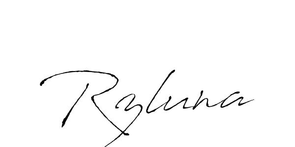 Also You can easily find your signature by using the search form. We will create Rzluna name handwritten signature images for you free of cost using Antro_Vectra sign style. Rzluna signature style 6 images and pictures png
