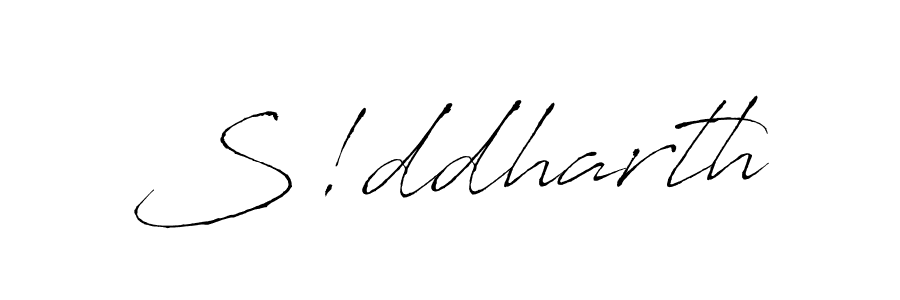 Create a beautiful signature design for name S!ddharth. With this signature (Antro_Vectra) fonts, you can make a handwritten signature for free. S!ddharth signature style 6 images and pictures png