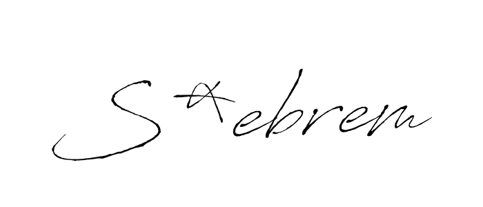 How to make S*ebrem name signature. Use Antro_Vectra style for creating short signs online. This is the latest handwritten sign. S*ebrem signature style 6 images and pictures png