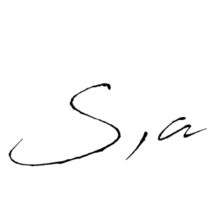 Design your own signature with our free online signature maker. With this signature software, you can create a handwritten (Antro_Vectra) signature for name S,a. S,a signature style 6 images and pictures png