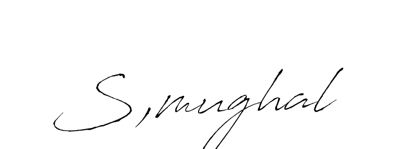 Use a signature maker to create a handwritten signature online. With this signature software, you can design (Antro_Vectra) your own signature for name S,mughal. S,mughal signature style 6 images and pictures png