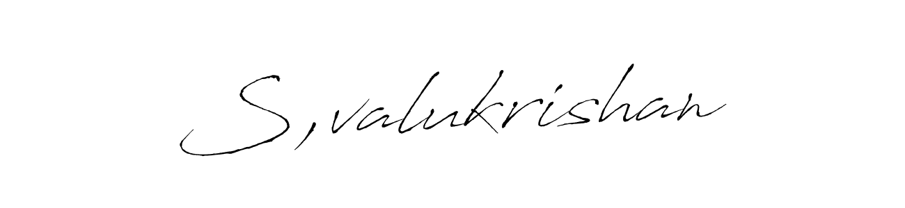 Also we have S,valukrishan name is the best signature style. Create professional handwritten signature collection using Antro_Vectra autograph style. S,valukrishan signature style 6 images and pictures png